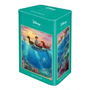 Puzzle T. Kinkade, 500 Teile, in Metalldose, Disney, Arielle