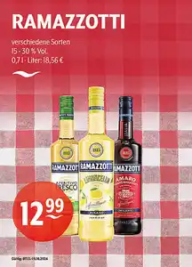 RAMAZZOTTI verschiedene Sorten 15 - 30 % Vol.