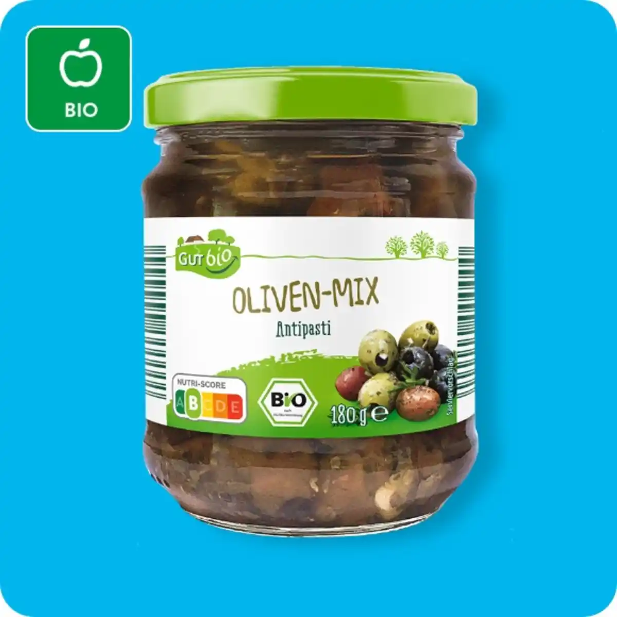 Bild 1 von GUT BIO Bio-Antipasti, Oliven-Mix