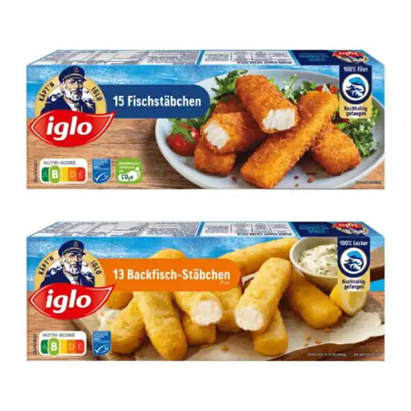 Bild 1 von IGLO Backfisch- / Fischstäbchen