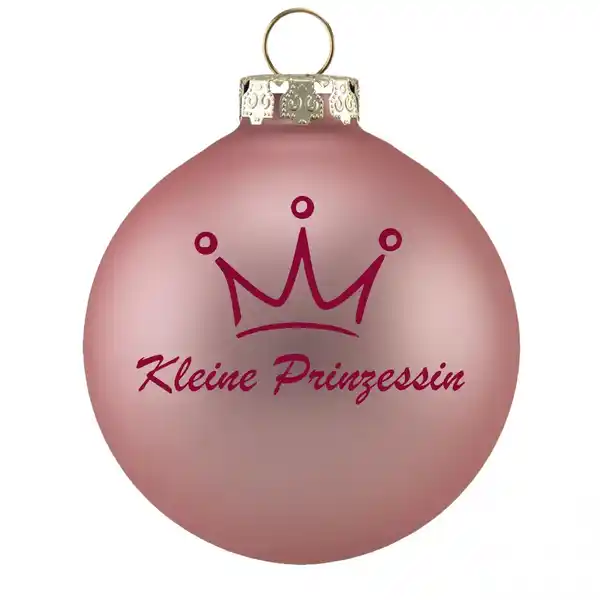 Bild 1 von Riffelmacher Weihnachtskugel Familie - Kleine Prinzessin
, 
rosa matt