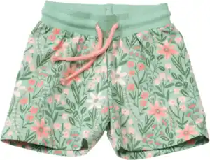 ALANA Shorts Pro Climate mit Blumen-Muster, grün, Gr. 116