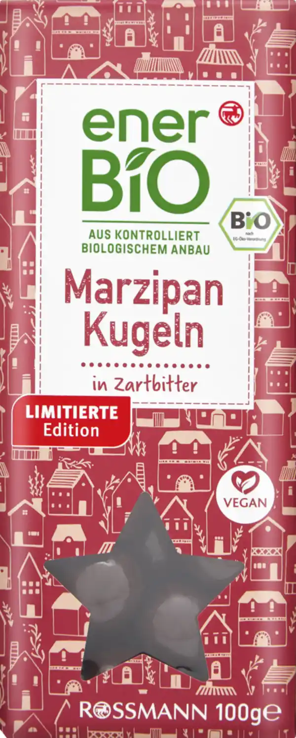 Bild 1 von enerBiO Marzipan Kugeln in Zartbitter, 100 g