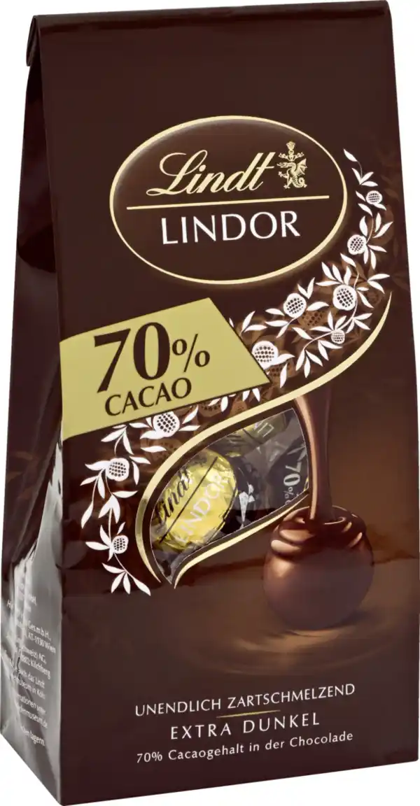 Bild 1 von Lindt Lindor Kugeln Extra Dunkel 70%, 99 g