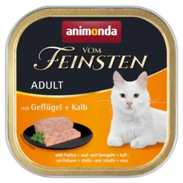 Bild 1 von animonda Vom Feinsten Adult Geflügel & Kalb 32x100 g