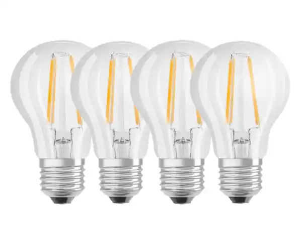 Bild 1 von Osram LED Leuchtmittel Classic A60 E27 6,5 W warmweiß 4er Pack