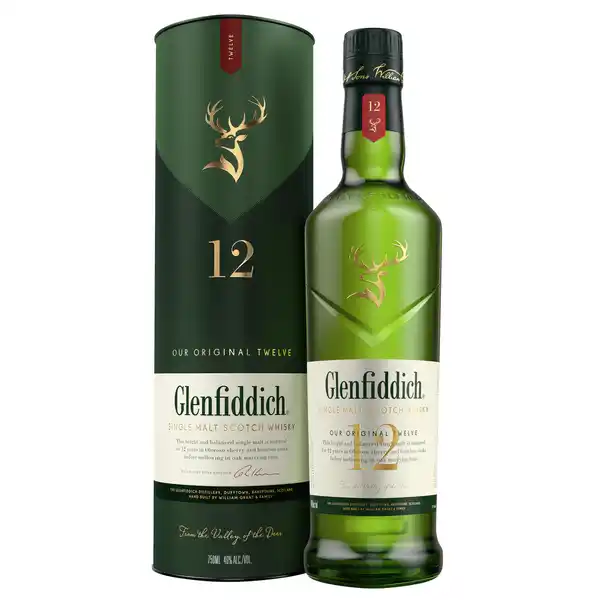 Bild 1 von Glenfiddich Whisky 12 Jahre 40% 0,7L