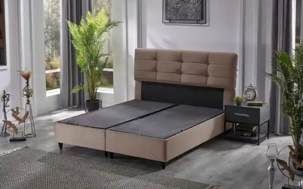 Bild 3 von HPI - Polsterbett Naomi, hellbraun, 180 x 200 cm, inkl. Bettkasten