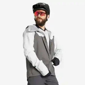 Wasserdicht Radsport MTB All Mountain Regenjacke – grau