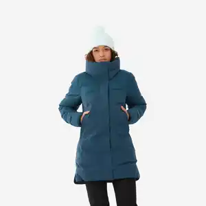 Skijacke Damen lang warm - 900 blau