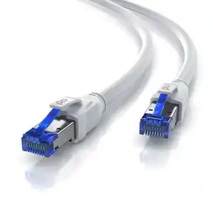 Primewire Patchkabel CAT 8 mit Baumwollummantelung - Gigabit Ethernet LAN Kabel - 40 Gbit/s - S/FTP PIMF Schirmung - Netzwerkkabel - 20m