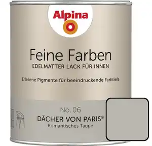 Alpina Feine Farben Lack No. 06 Dächer von Paris  taupe edelmatt 750 ml