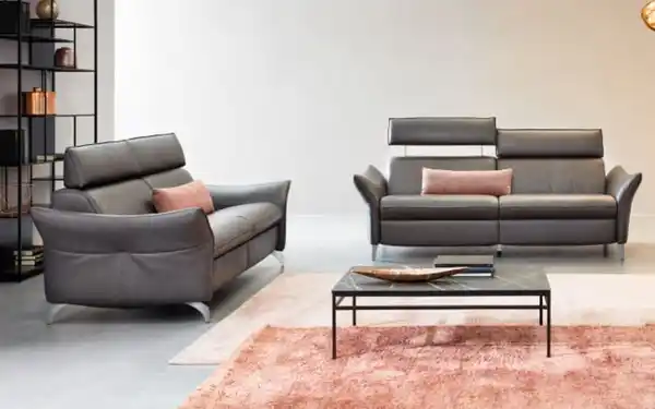 Bild 1 von Leder Garnitur 1926 Mainstadt / 7916 Festkogel, schiefer, inkl. Wall-Free-Funktion