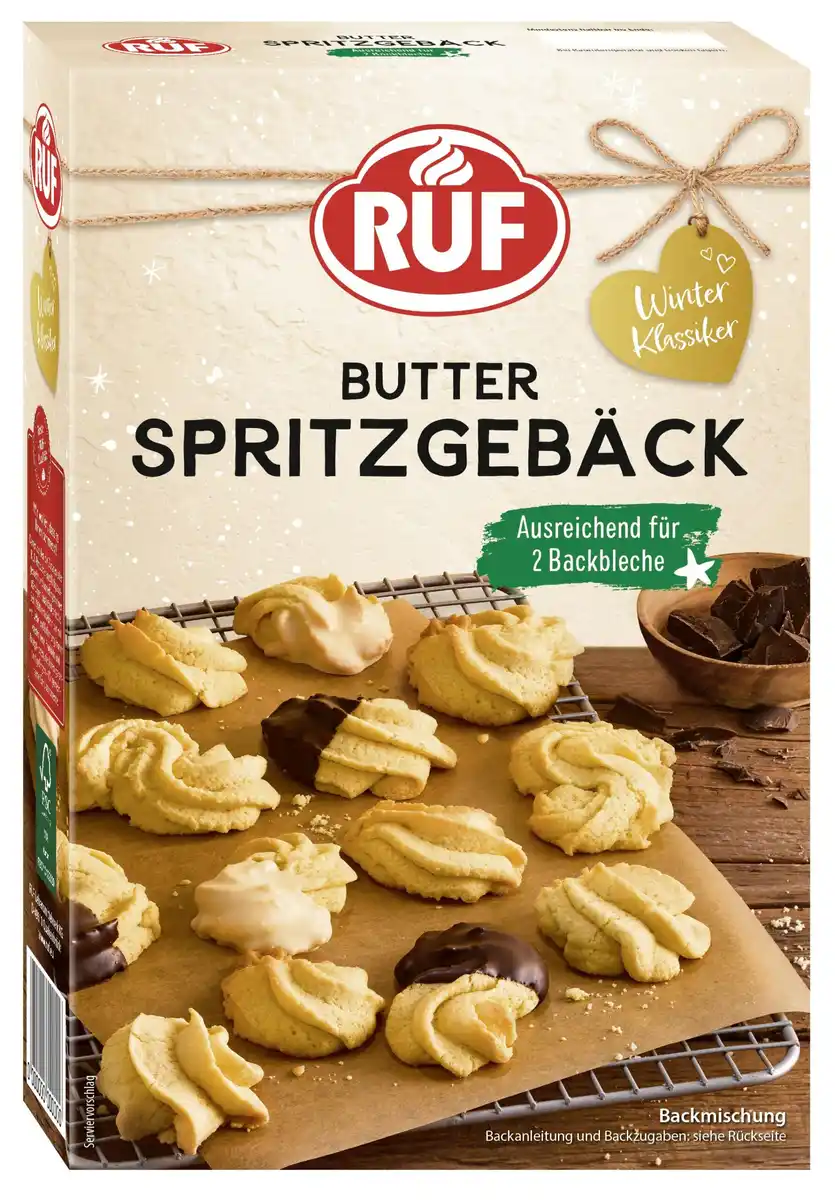 Bild 1 von RUF Backmischung Butter Spritzgebäck 500 g