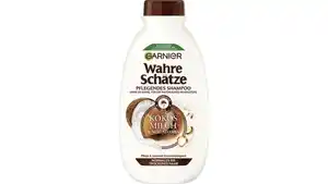 Garnier Wahre Schätze Shampoo Kokosmilch & Macadamia - Intensivpflege ohne Silikone für ein geschmeidiges Haargefühl