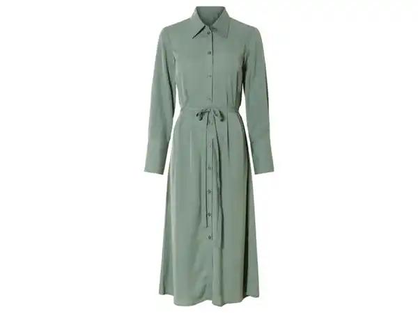 Bild 2 von esmara® Damen Satin-Kleid, moderne Midi-Länge