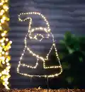 Bild 1 von weihnachtlicher LED-Gartenstecker ca. 45 cm hoch