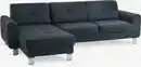 Bild 1 von Sofa DAMHALE Chaiselongue schwarz