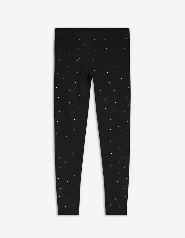 Bild 1 von Kinder Leggings - Strasssteine - schwarz