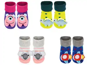 Soxo Baby Rassel-Socken mit verschiedenen Mustern