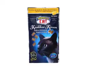 Perfecto Cat Knabber-Kissen Katzensnack 50 g 4fach