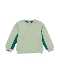 Colorblock-Pullover grün