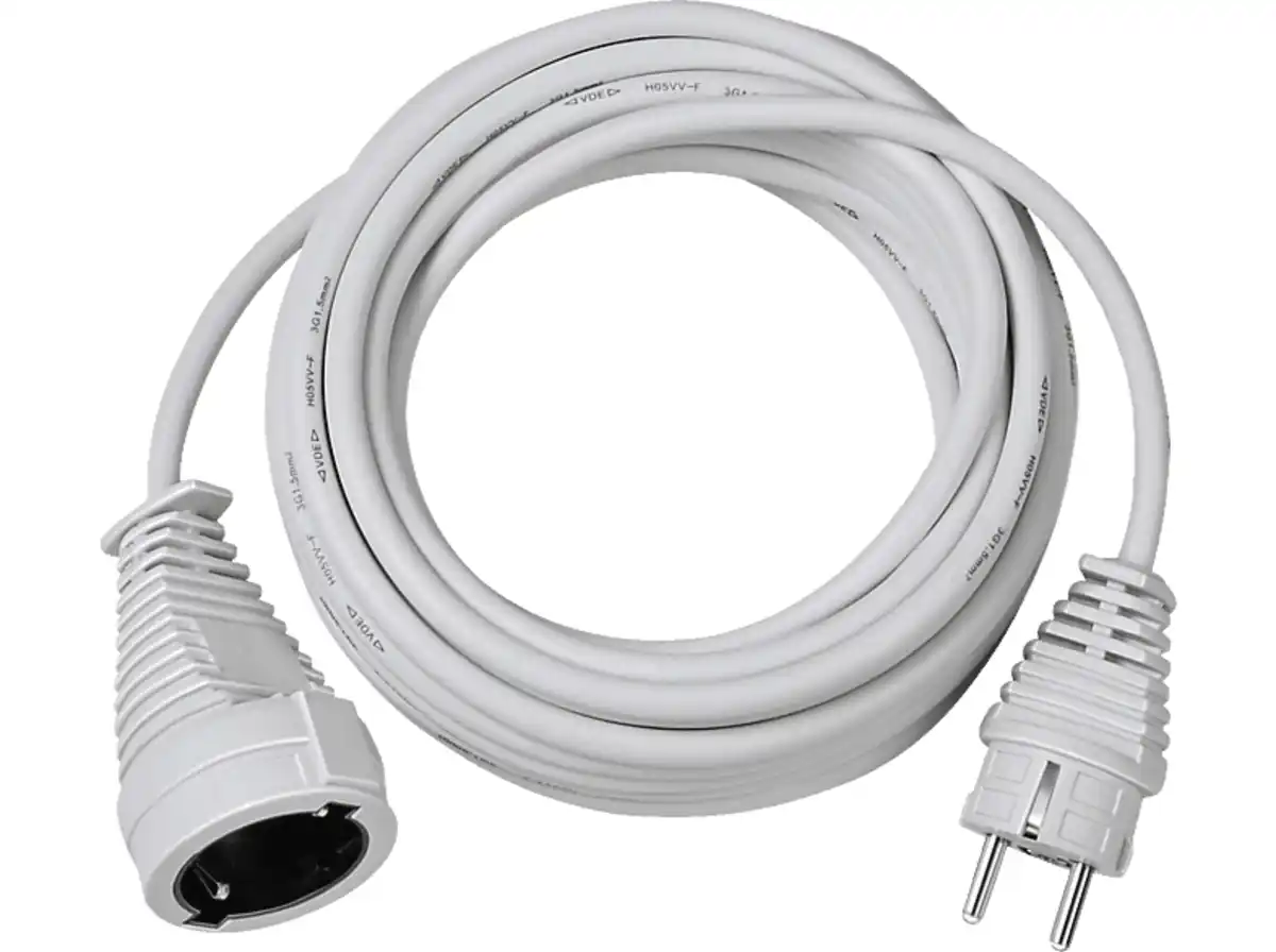 Bild 1 von BRENNENSTUHL Kunststoff Verlängerungskabel, 10 m, Weiß