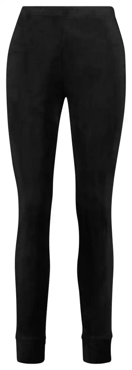 Bild 1 von Damen-Loungehose, Velours schwarz
