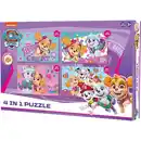 Bild 1 von Raku Paw Patrol Puzzle "4 in 1" pink