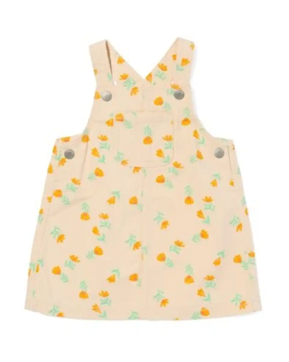 Bild 1 von Baby-Jeanskleid Blumen pfirsich