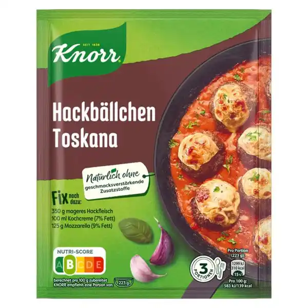 Bild 1 von Knorr Hackbällchen Toscana