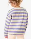 Bild 4 von Kinder-Pullover, gerippt, Streifen violett