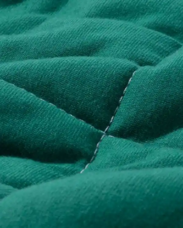 Bild 3 von Tagesdecke Jersey grün/lila gestreift 260 x 235