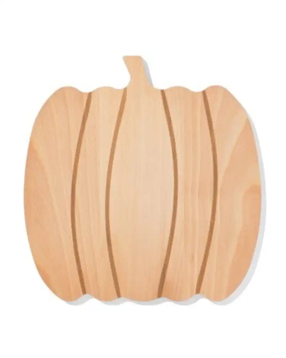 Bild 1 von Servierbrett 24 cm Holz Kürbis