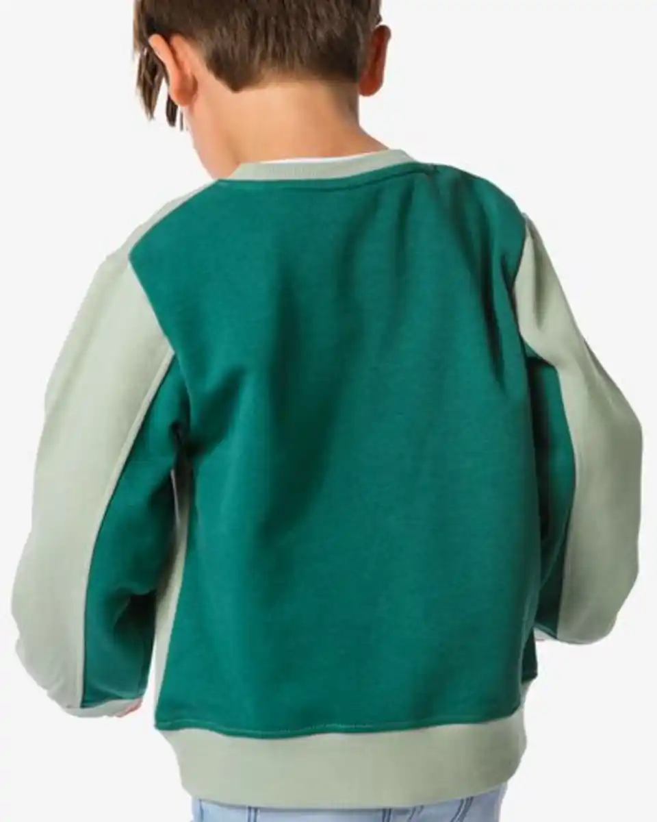 Bild 3 von Colorblock-Pullover grün