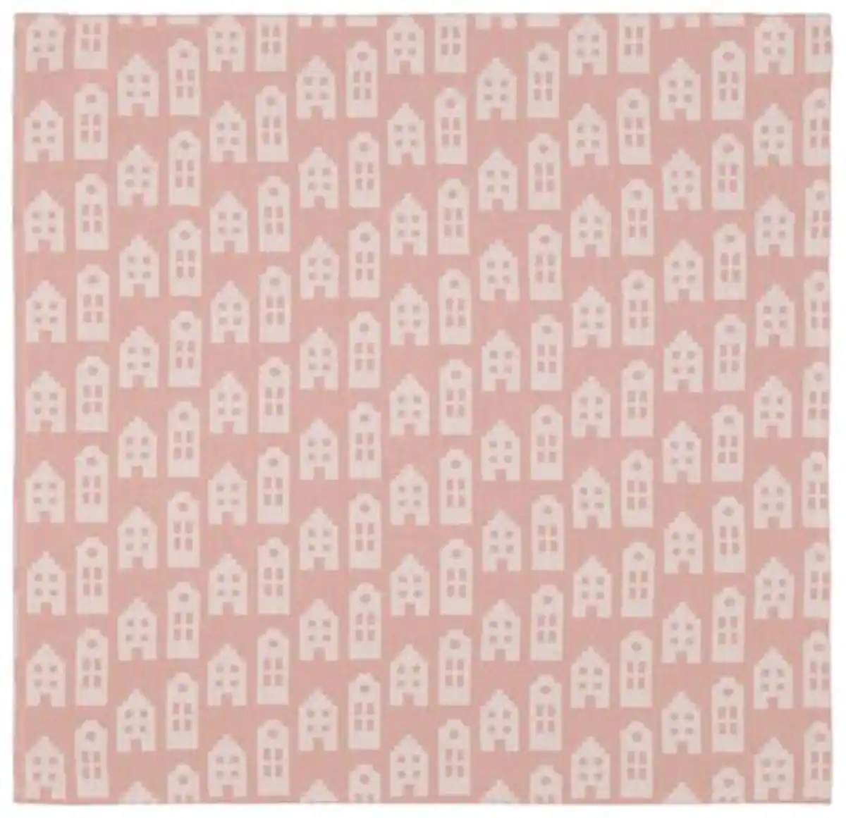 Bild 2 von Geschirrtuch, 65 x 65 cm, Baumwolle, rosa, Häuser