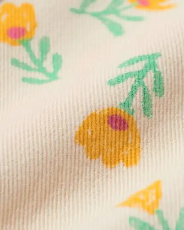 Bild 3 von Baby-Jeanskleid Blumen pfirsich