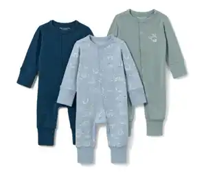 3 Baby-Pyjamas, blau