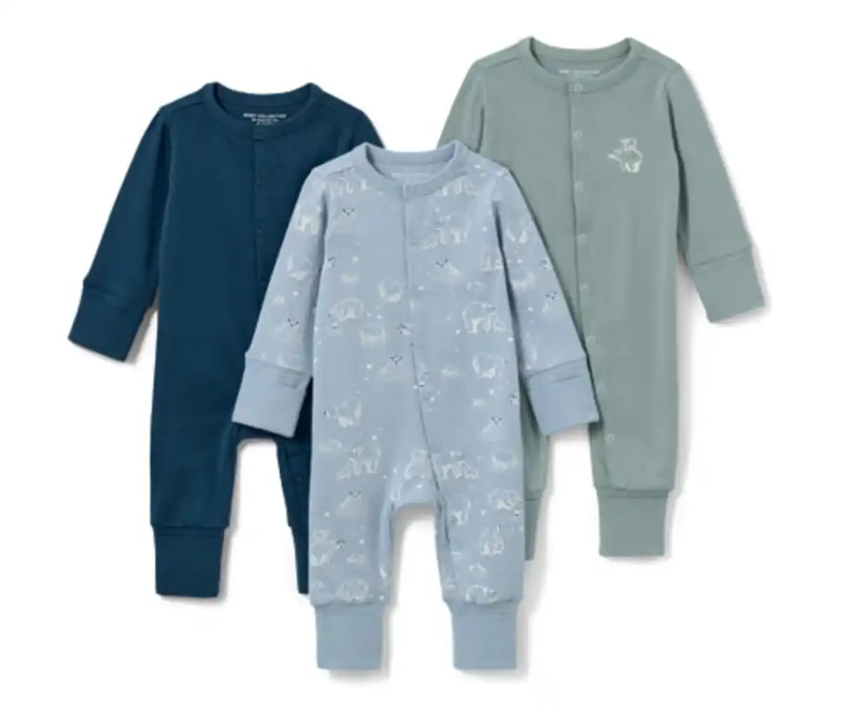 Bild 1 von 3 Baby-Pyjamas, blau