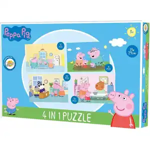 Raku Peppa Pig Puzzle "4 in 1"