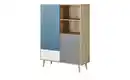 Bild 1 von Highboard  Vasto ¦ blau ¦ Maße (cm): B: 103 H: 139 T: 40 Kommoden & Sideboards > Highboards - Sconto