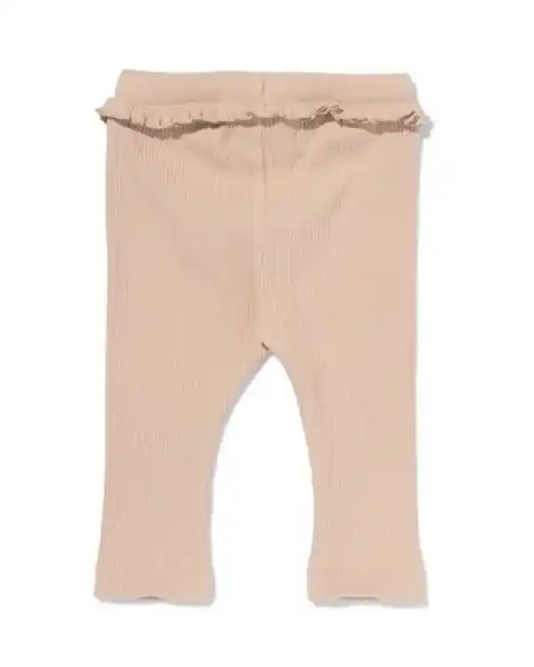 Bild 2 von Babyleggings mit Rippenstruktur sandfarben