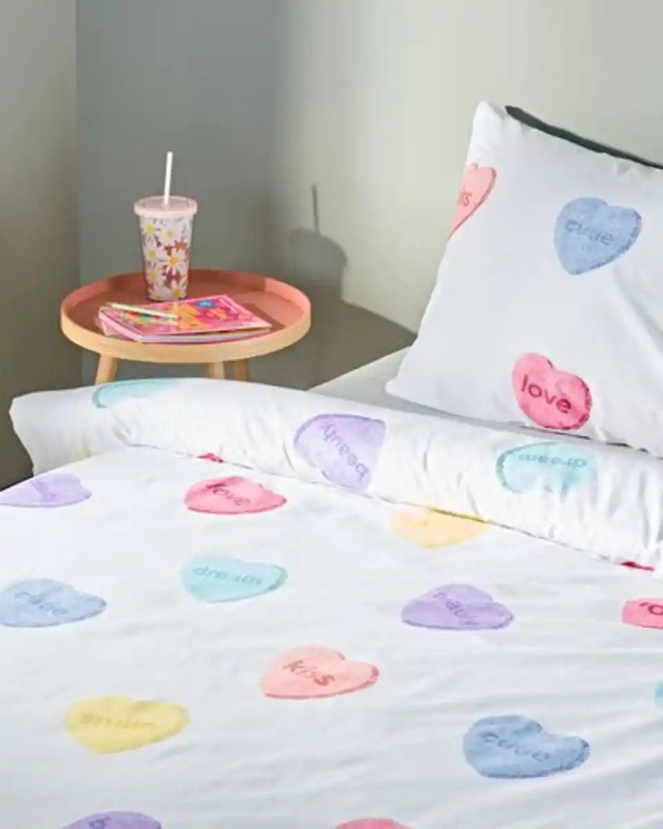 Bild 3 von Kinder-Bettwäsche, Soft Cotton, 140 x 200 cm, Herzen