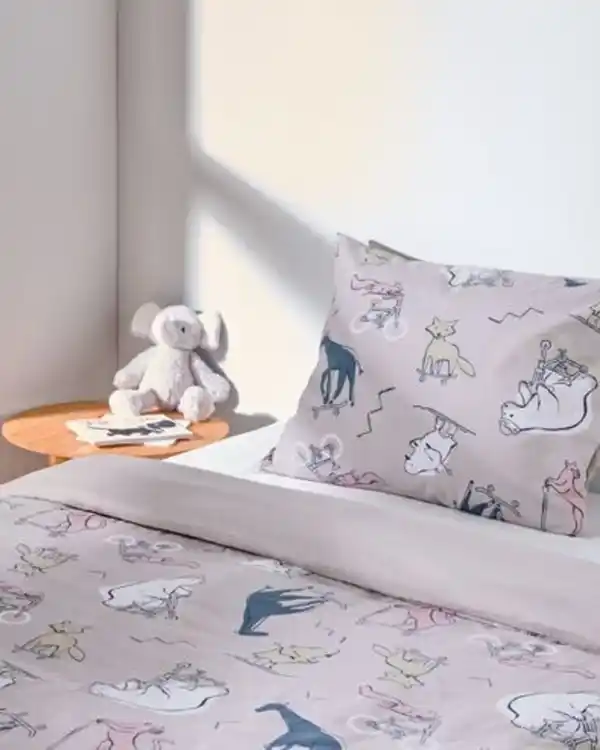 Bild 3 von Kinderbettbezug Flanell 140x200 Tiere