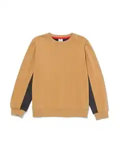 Colorblock-Pullover für Kinder beige