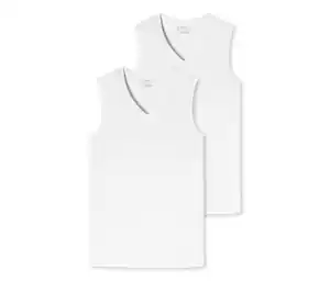 2 SCHIESSER Tanktops mit Bio-Baumwolle, weiß