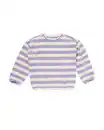 Bild 2 von Kinder-Pullover, gerippt, Streifen violett