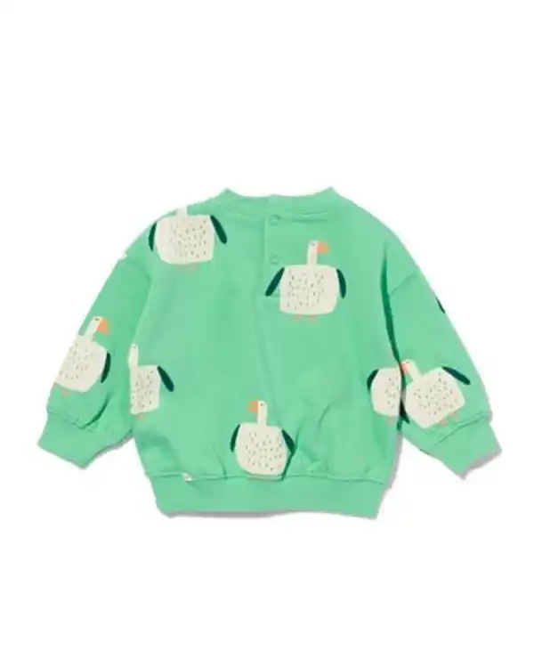 Bild 3 von Baby-Pullover Vögel hellgrün