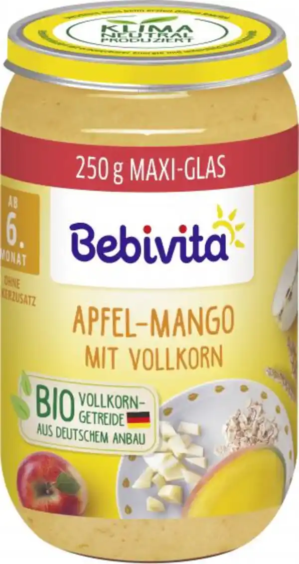 Bild 1 von Bebivita Apfel-Mango mit Vollkorn