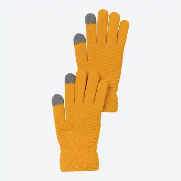 Bild 1 von Damen-Strickhandschuhe mit Touch-Funktion, Dark-yellow